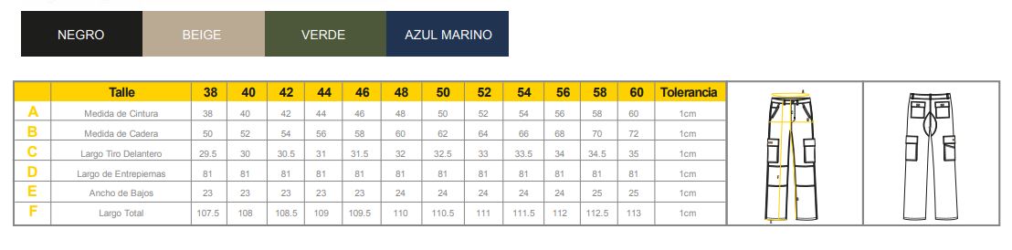 PANTALON CARGO RIPSTOP PAMPERO