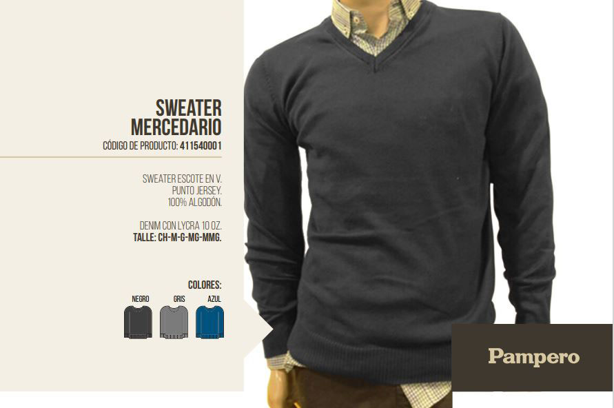 SWEATER MERCEDARIO PAMPERO HOMBRE