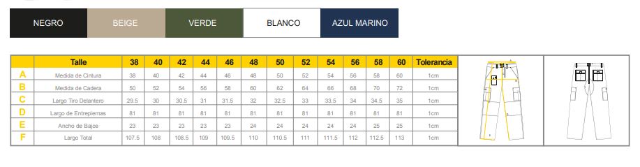 PANTALON CARGO REFORZADO PAMPERO