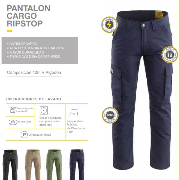 PANTALON CARGO RIPSTOP PAMPERO