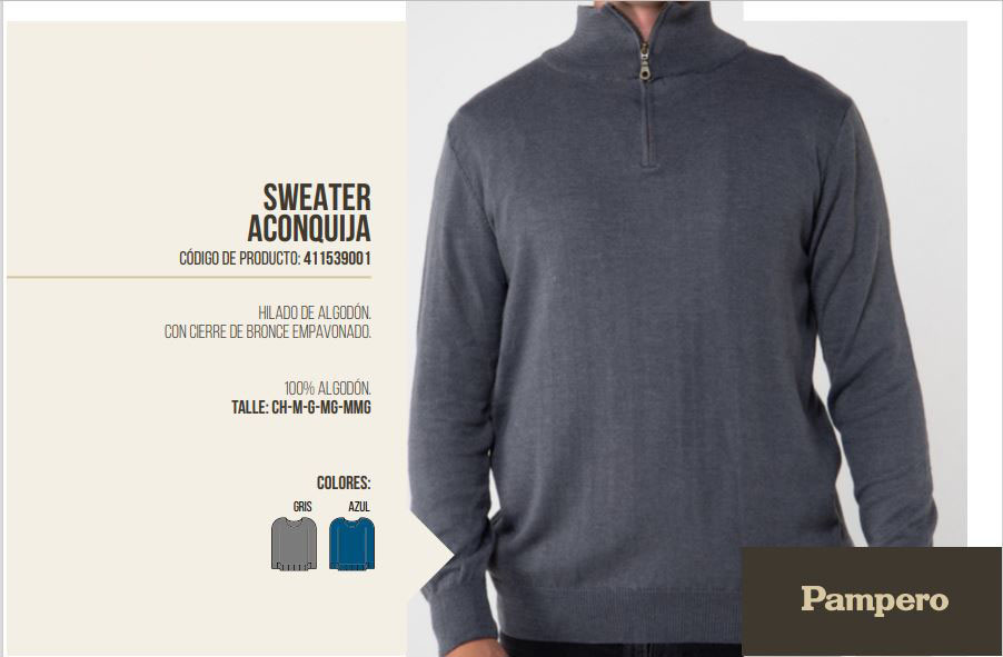 SWEATER ACONQUIJA PAMPERO HOMBRE
