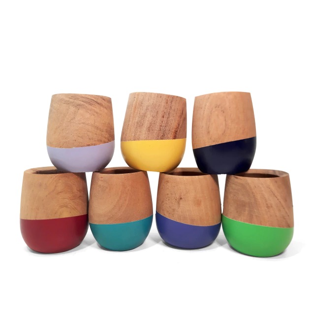 Mate madera pintado Tp