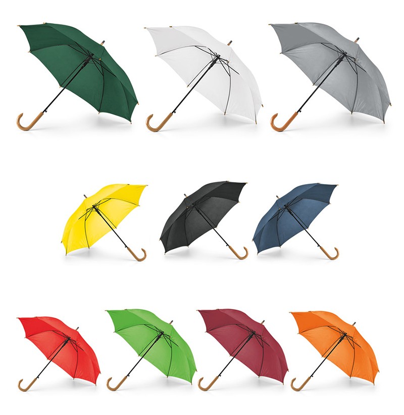 PARAGUAS PAT CLASICO, MANGO CURVO MADERA