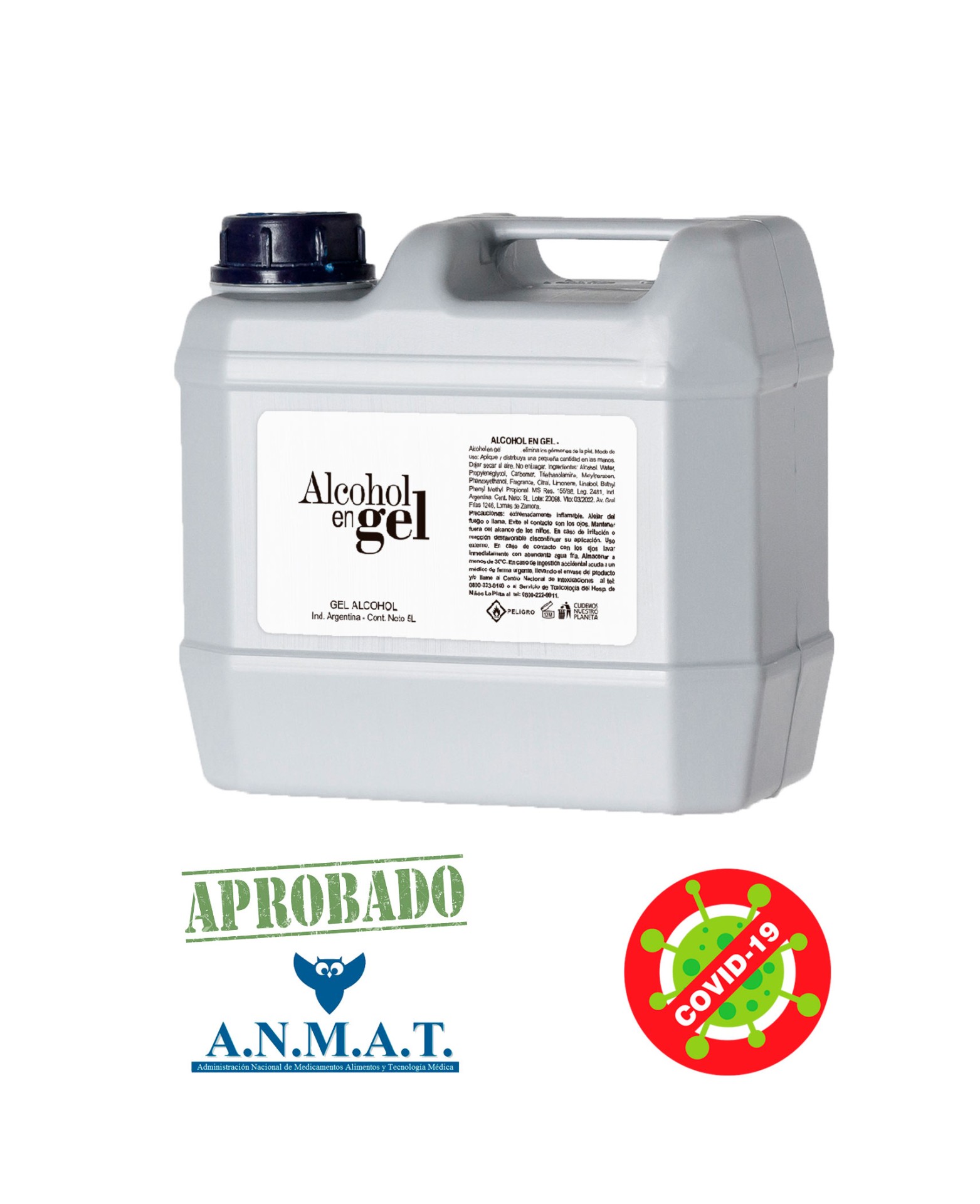 ALCOHOL EN GEL BIDÓN
