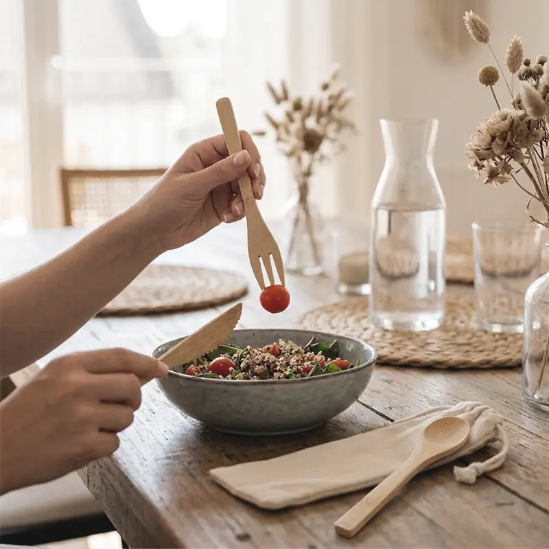 Set Cutlery Bamboo